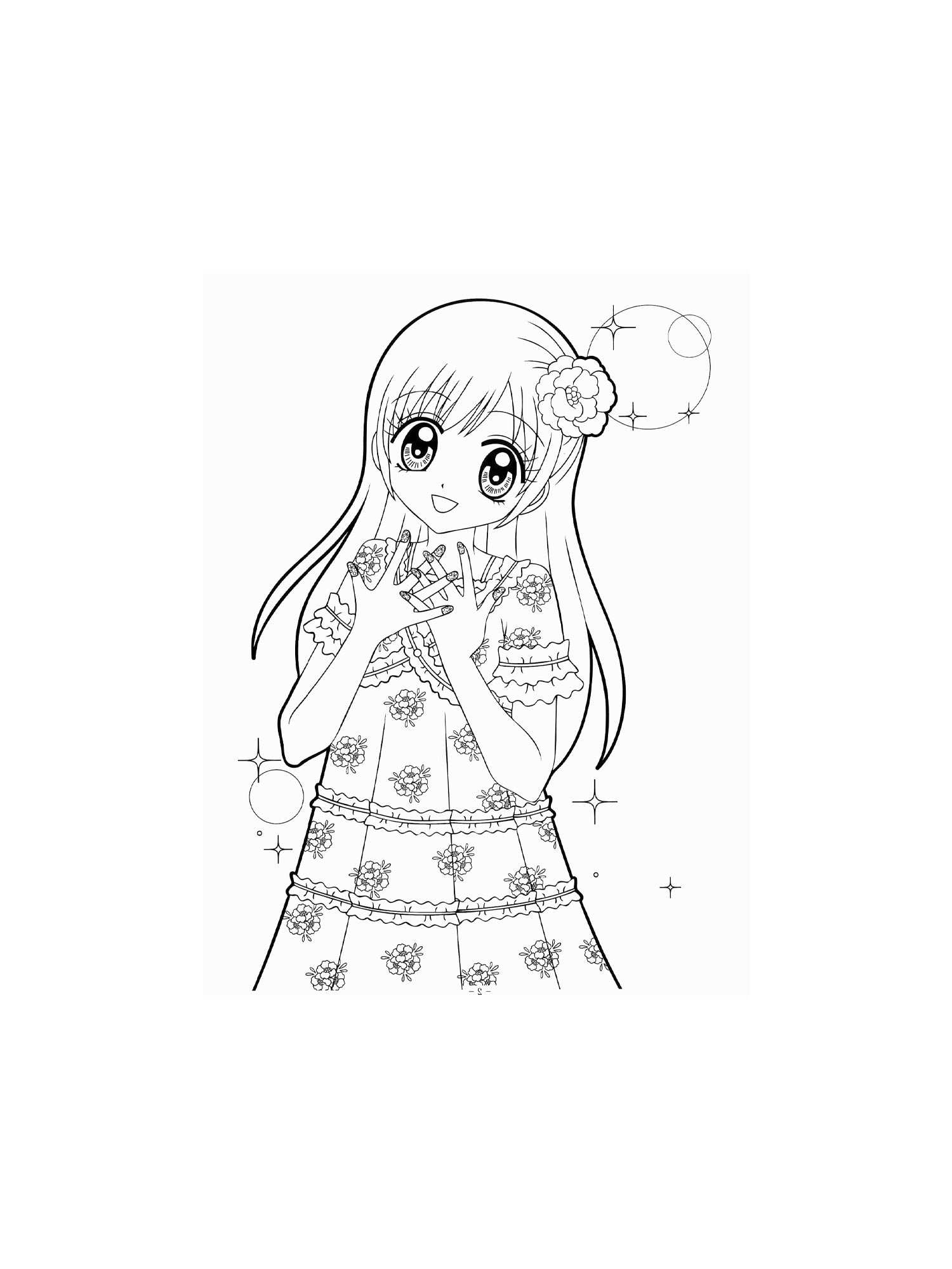 Anime Girl Coloring Pages