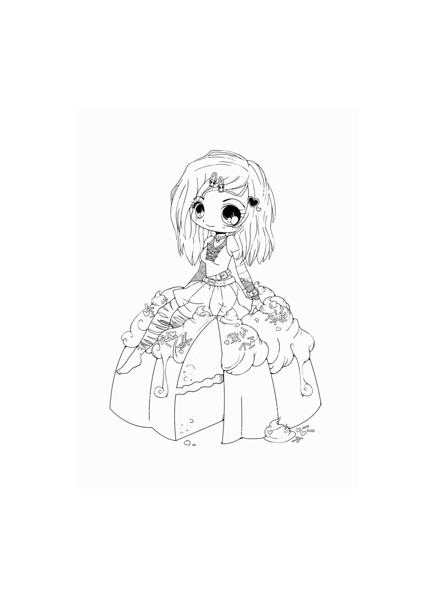 Cinnamoroll anime girl coloring pages