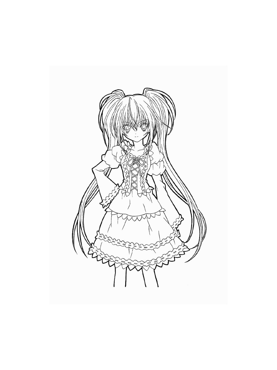 Anime Girl Coloring Pages Anime Girl Coloring Pages