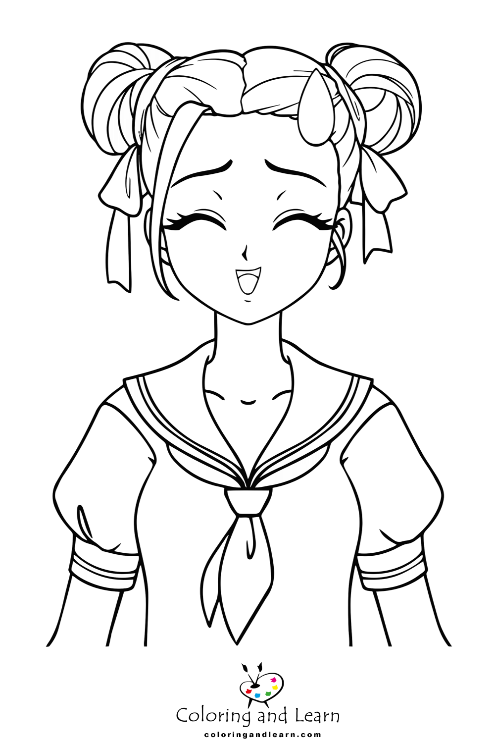 Anime Girl Coloring Pages FREE 2025 Coloring And Learn