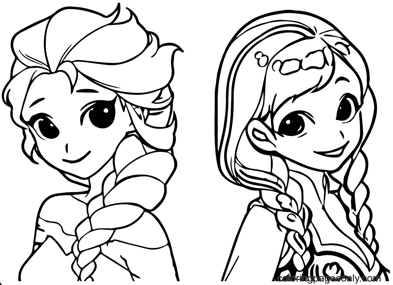 Anna Elsa Coloring Page Free Printable Coloring Pages Anna Elsa Coloring Page Free Printable Coloring Pages