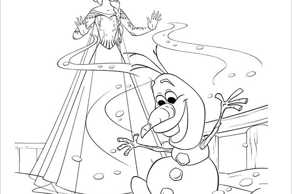 Anna Frozen Coloring Page ColoringBay