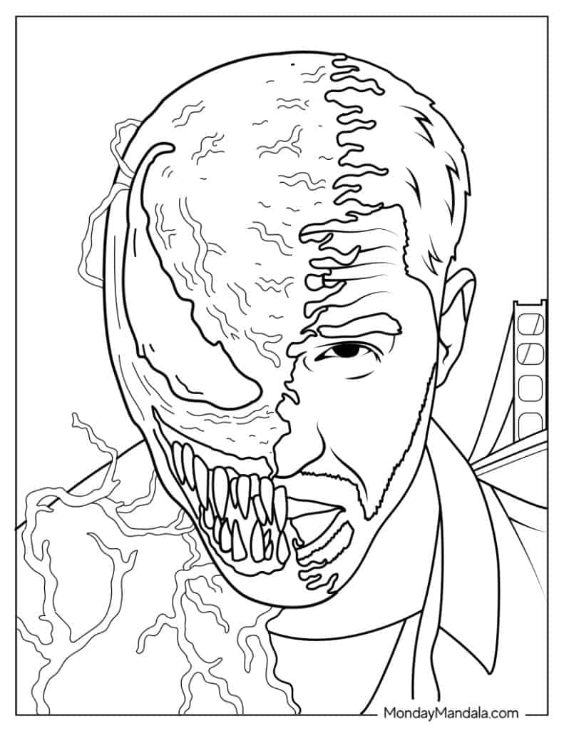 Anti Venom Coloring Pages Anti Venom Coloring Pages