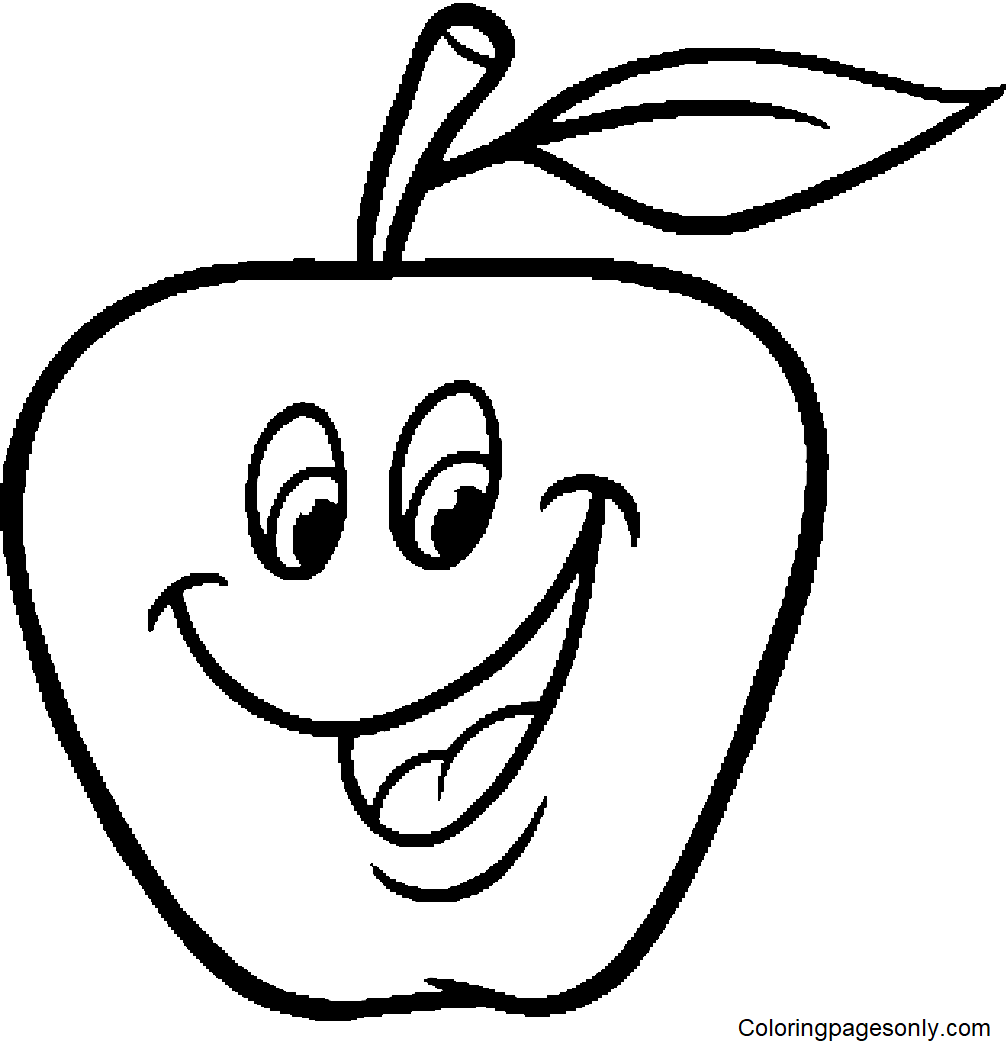 Apple Coloring Pages Free Printable Coloring Pages