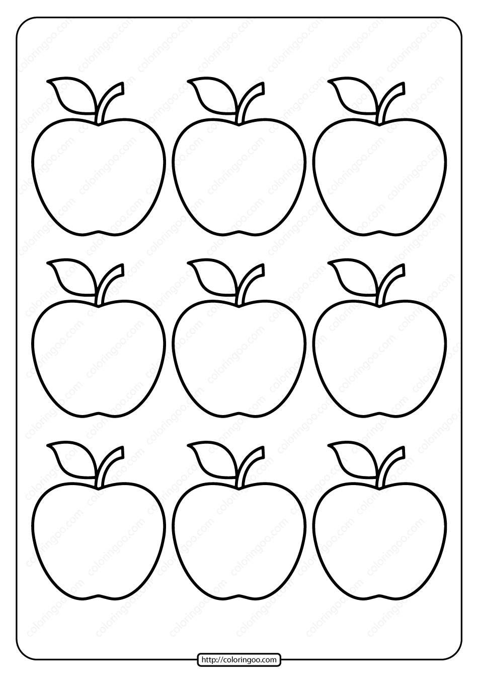 Apple Coloring Sheet Free Printable Apple Coloring Sheet Free Printable