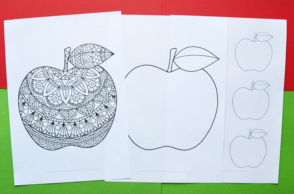Apple Colouring Pages Picklebums Apple Colouring Pages Picklebums