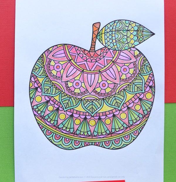 Apple Colouring Pages Picklebums