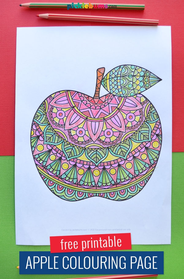 Apple Colouring Pages Picklebums Apple Colouring Pages Picklebums