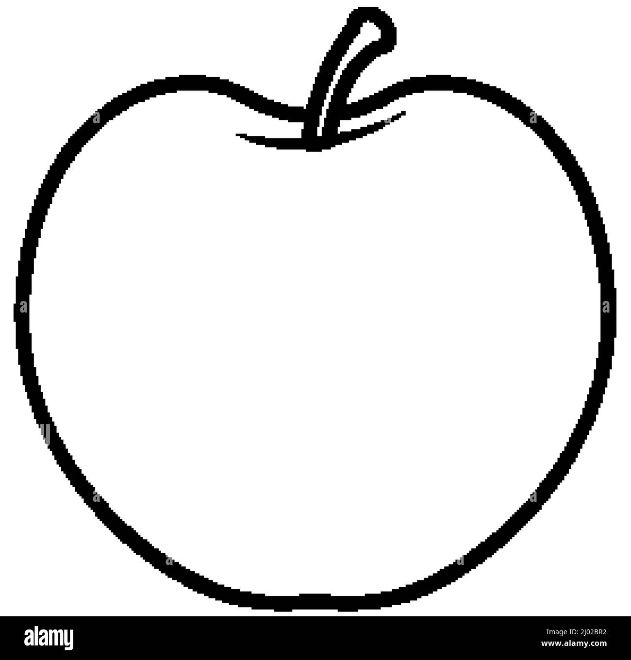 Apple Doodle Outline For Colouring Illustration Stock Vector Image Apple Doodle Outline For Colouring Illustration Stock Vector Image