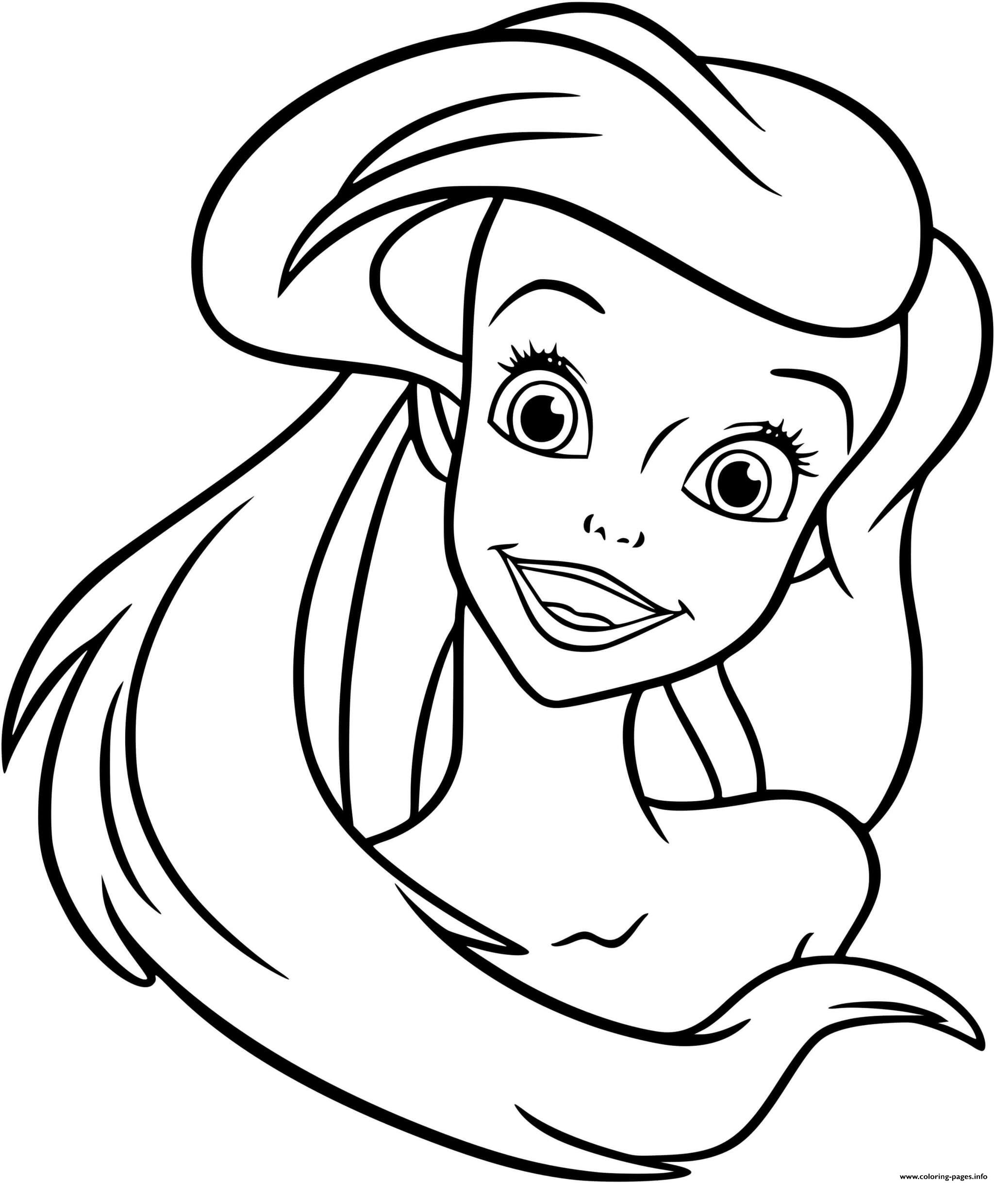 Ariel Coloring Pages Free Printable