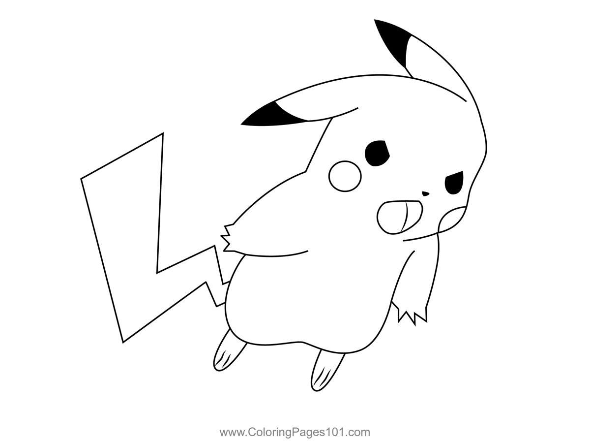 Pikachu Coloring Page Pikachu Coloring Page