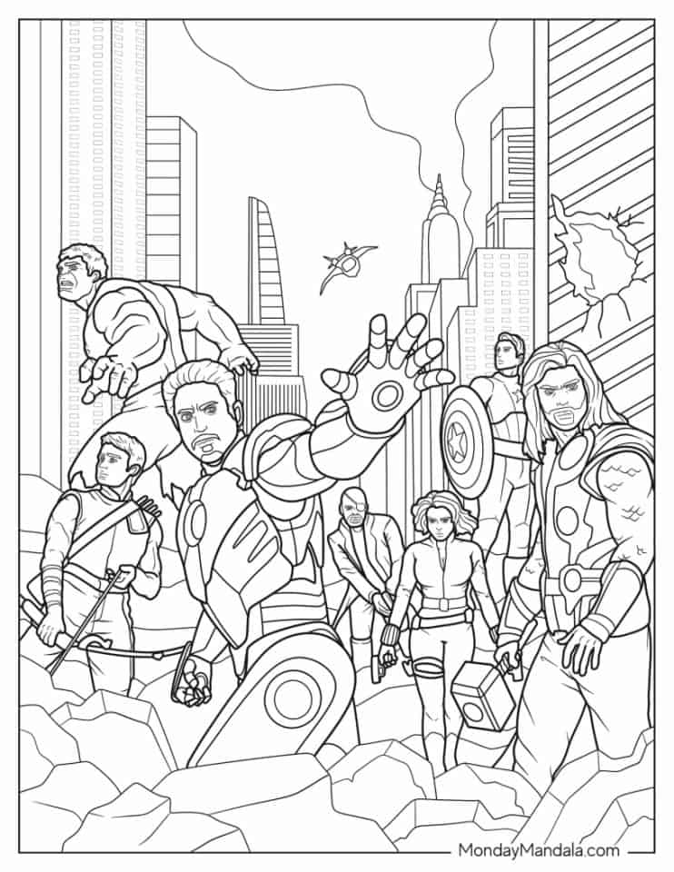 printable avengers coloring pages printable avengers coloring pages