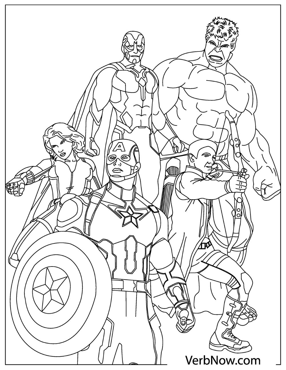 free printable avenger