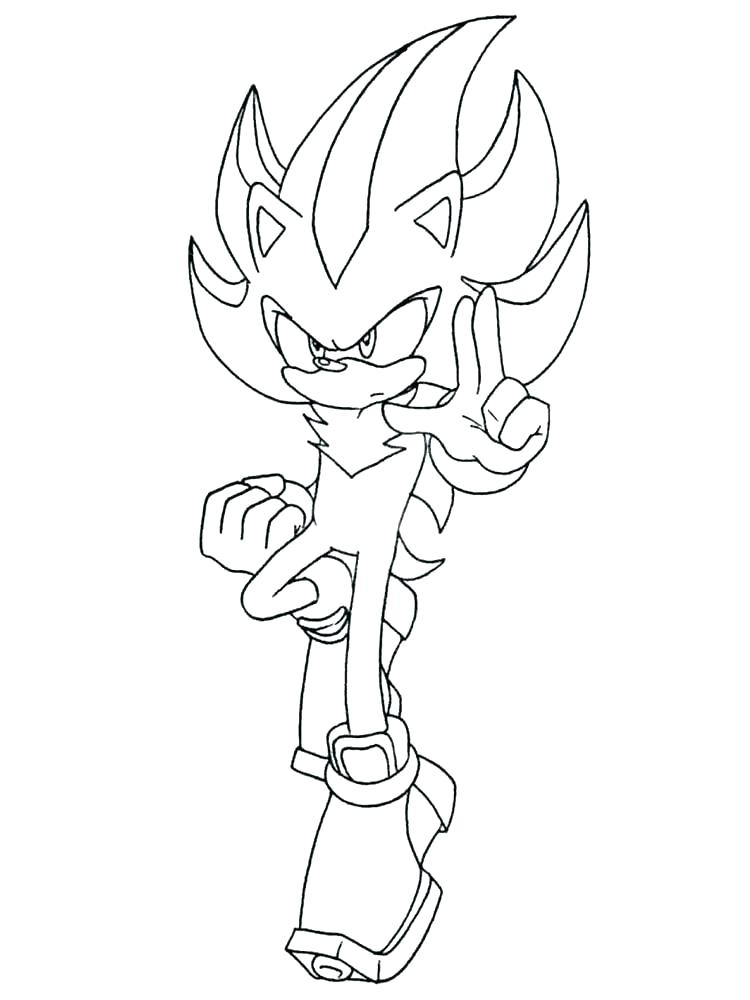 Shadow the Hedgehog printable image