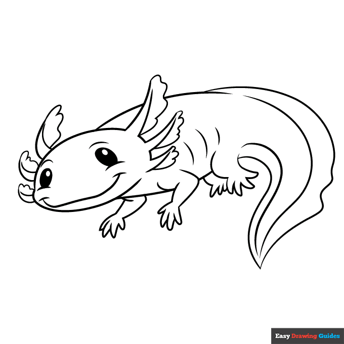 free axolotl coloring pages