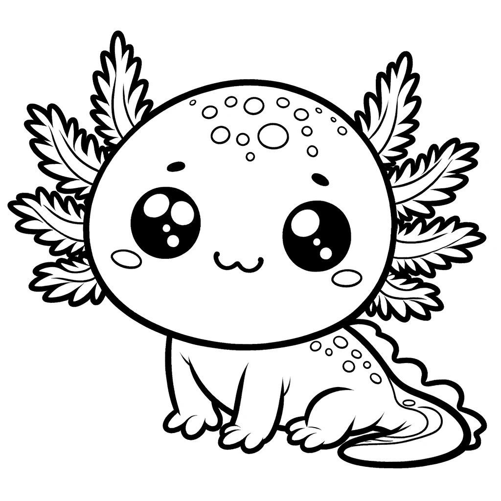 Squishmallow coloring pages axolotl