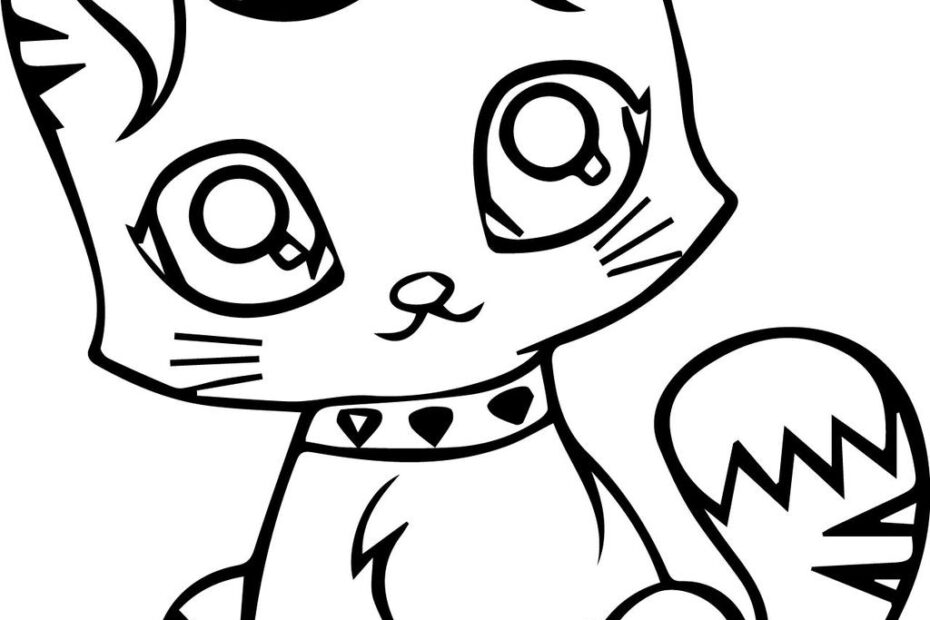 Baby Black Cat Coloring Pages Free Printable Coloring Pages