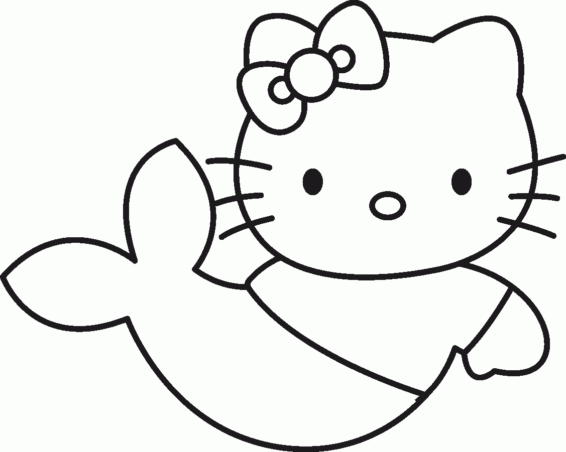 Baby Mermaid Coloring Pages Coloring Home