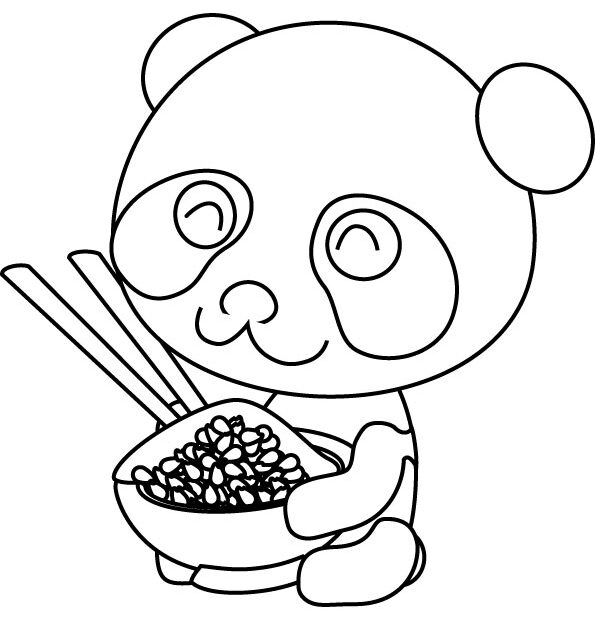 Baby Panda Printable Coloring Pages
