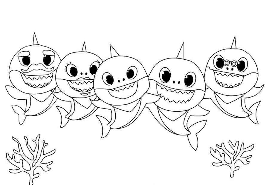 Baby Shark Coloring Pages