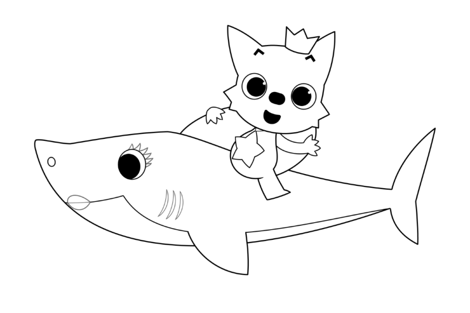 Baby Shark Pictures To Print And Color
