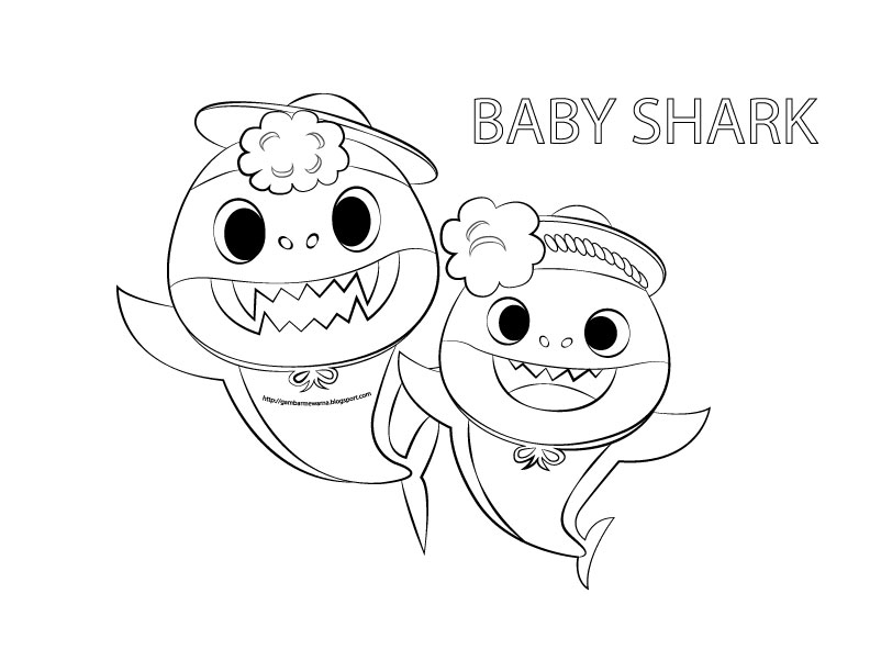 Baby Shark Printable Coloring Page Printable Coloring Pages