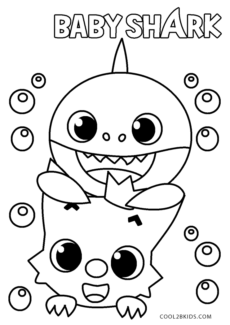 Baby Shark Printable Coloring Pages Baby Shark Printable Coloring Pages