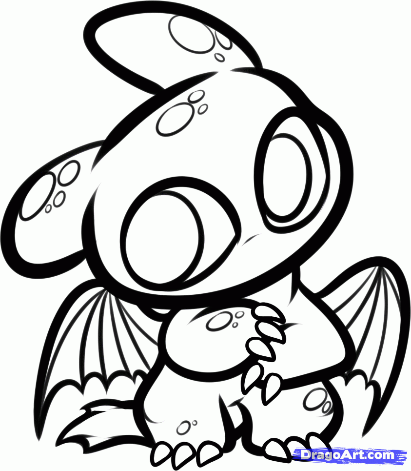 toothless dragon coloring pages printable