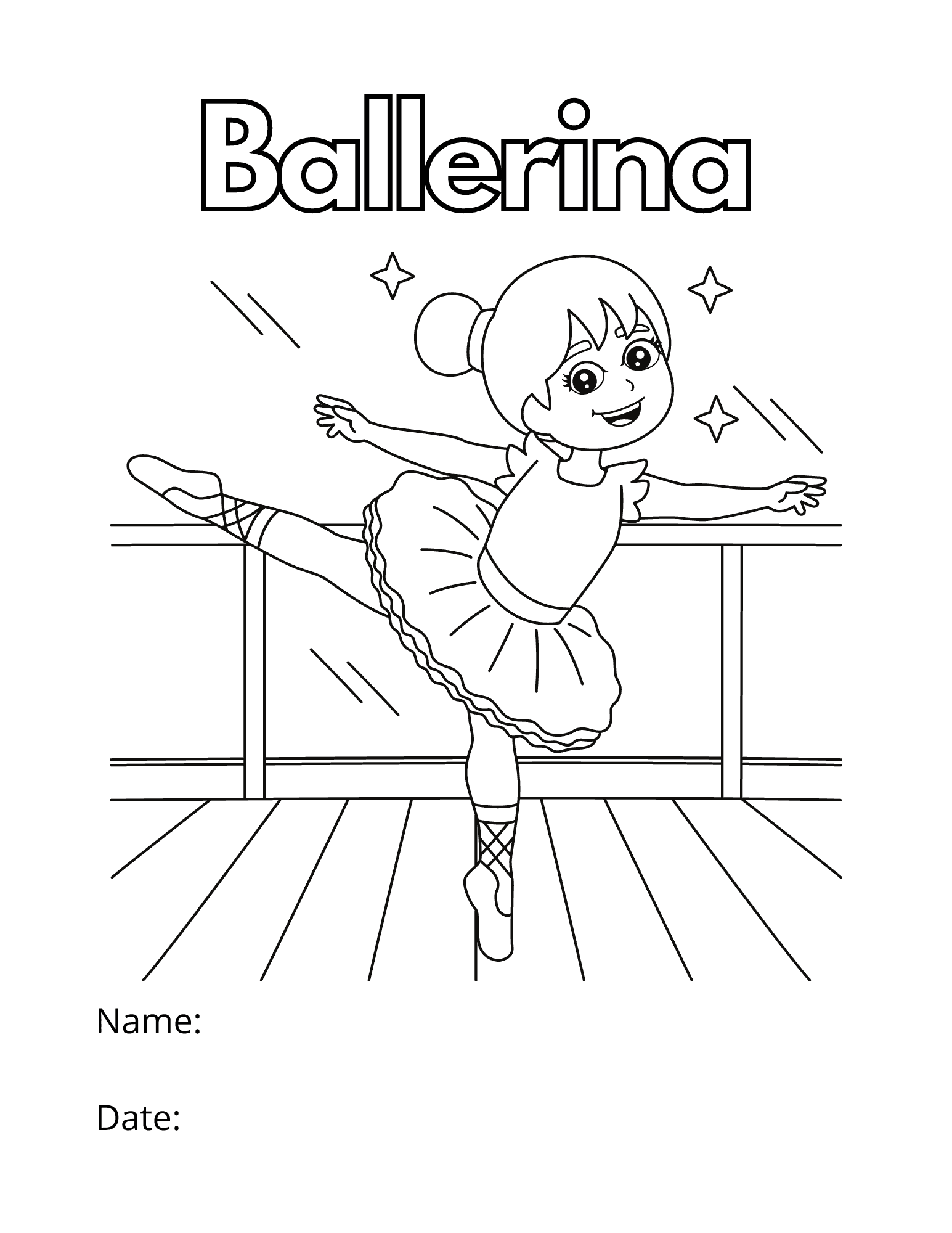 adult ballerina coloring pages