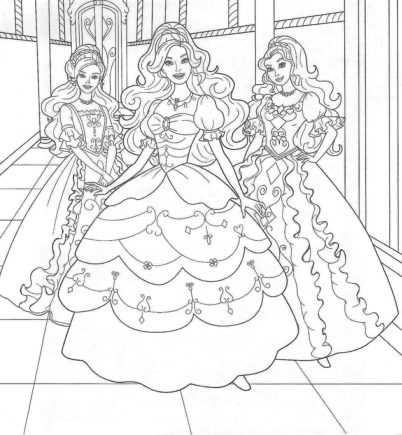 Barbie Color Pages Printables Barbie Color Pages Printables