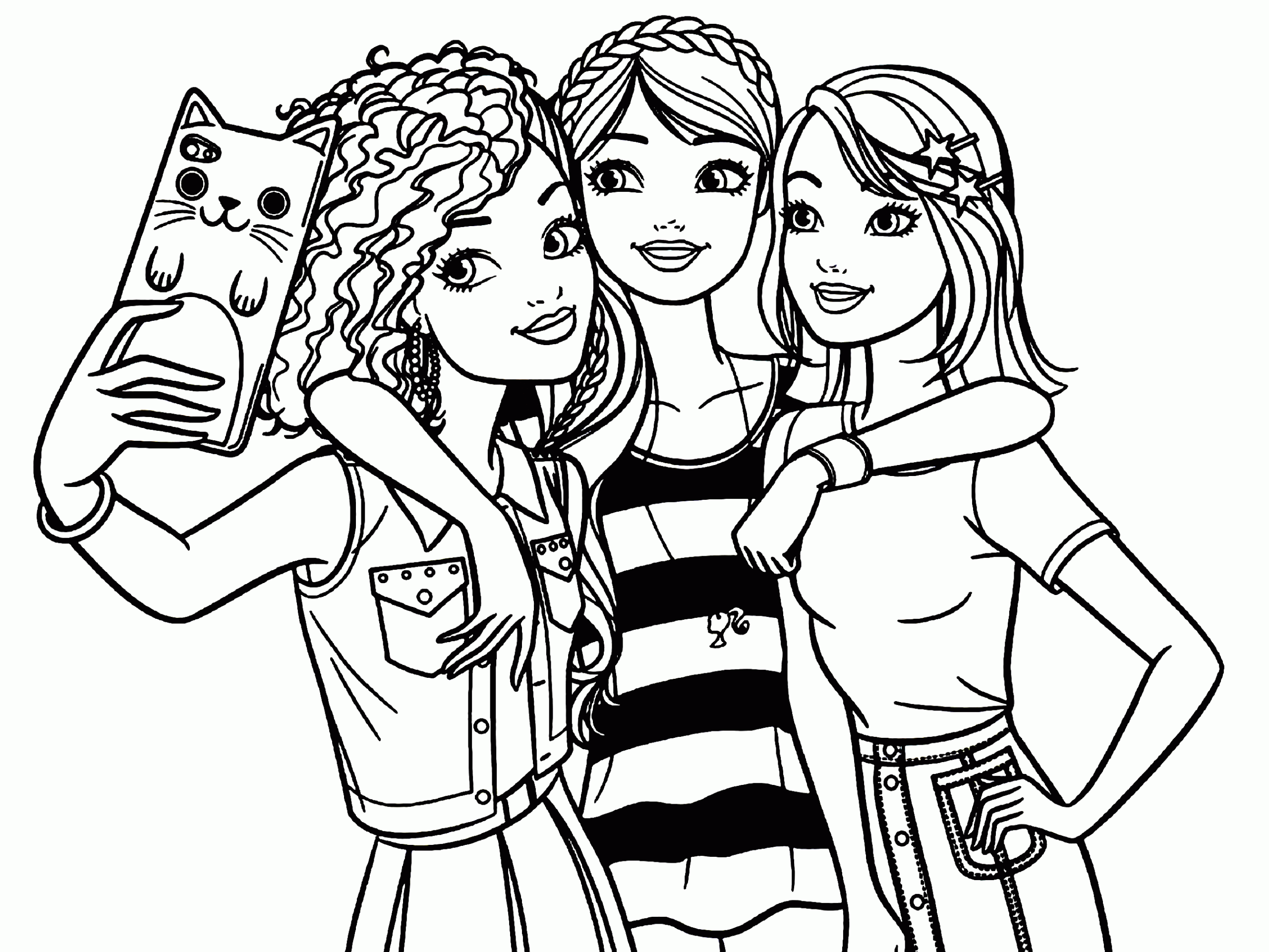 girl Barbie coloring pages printable