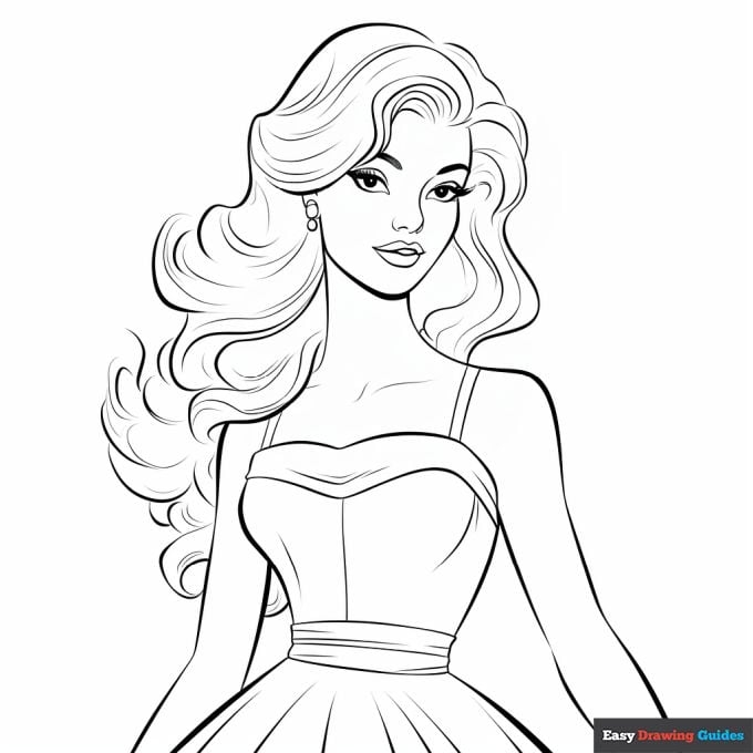 Barbie Coloring Pages For Kids Infoupdate
