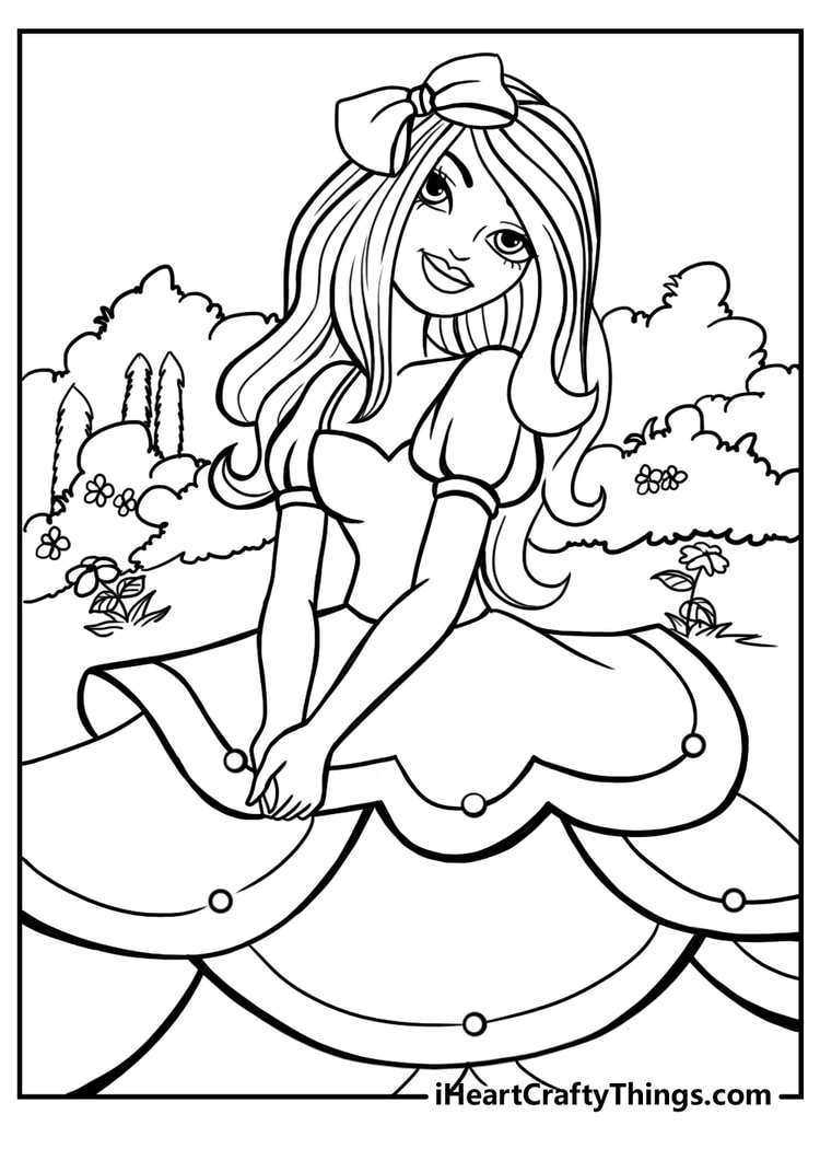 free Barbie coloring pages pdf