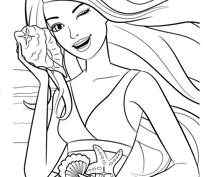 Barbie Coloring Pages Pdf Coloring Home