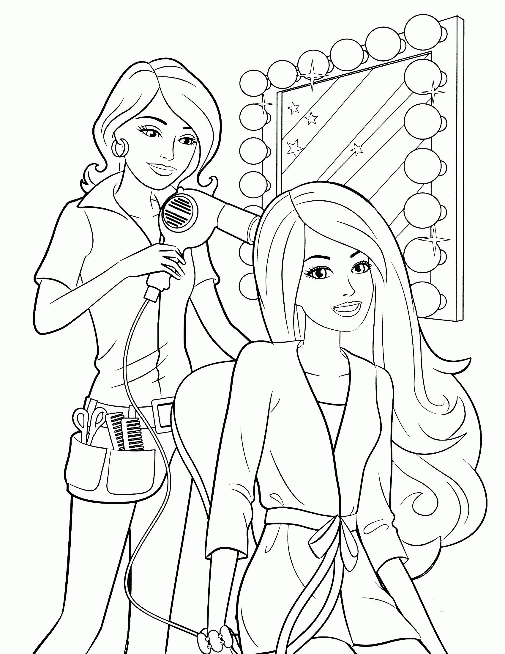 Barbie Coloring Pages Pdf Coloring Home