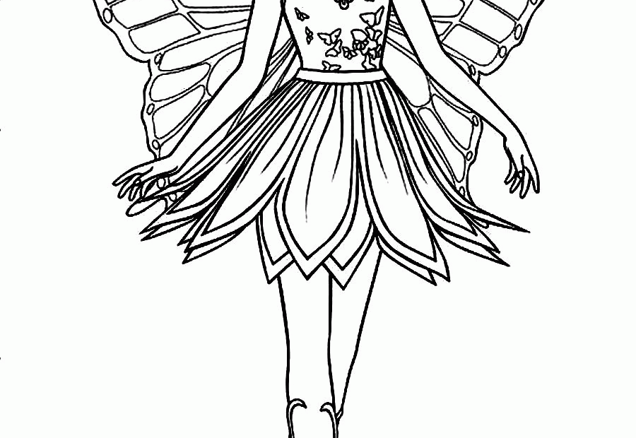 Barbie Coloring Pages Printable Coloring Home