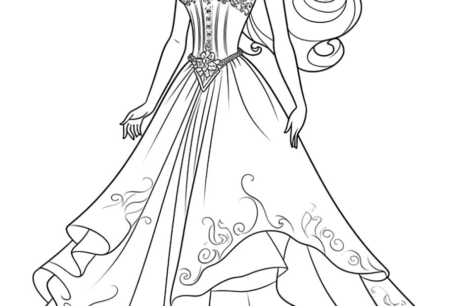 Barbie Images For Colouring Pages Infoupdate