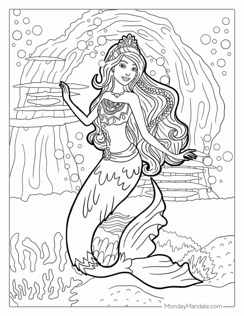 Barbie Mermaid Colouring Pages To Print Infoupdate Barbie Mermaid Colouring Pages To Print Infoupdate