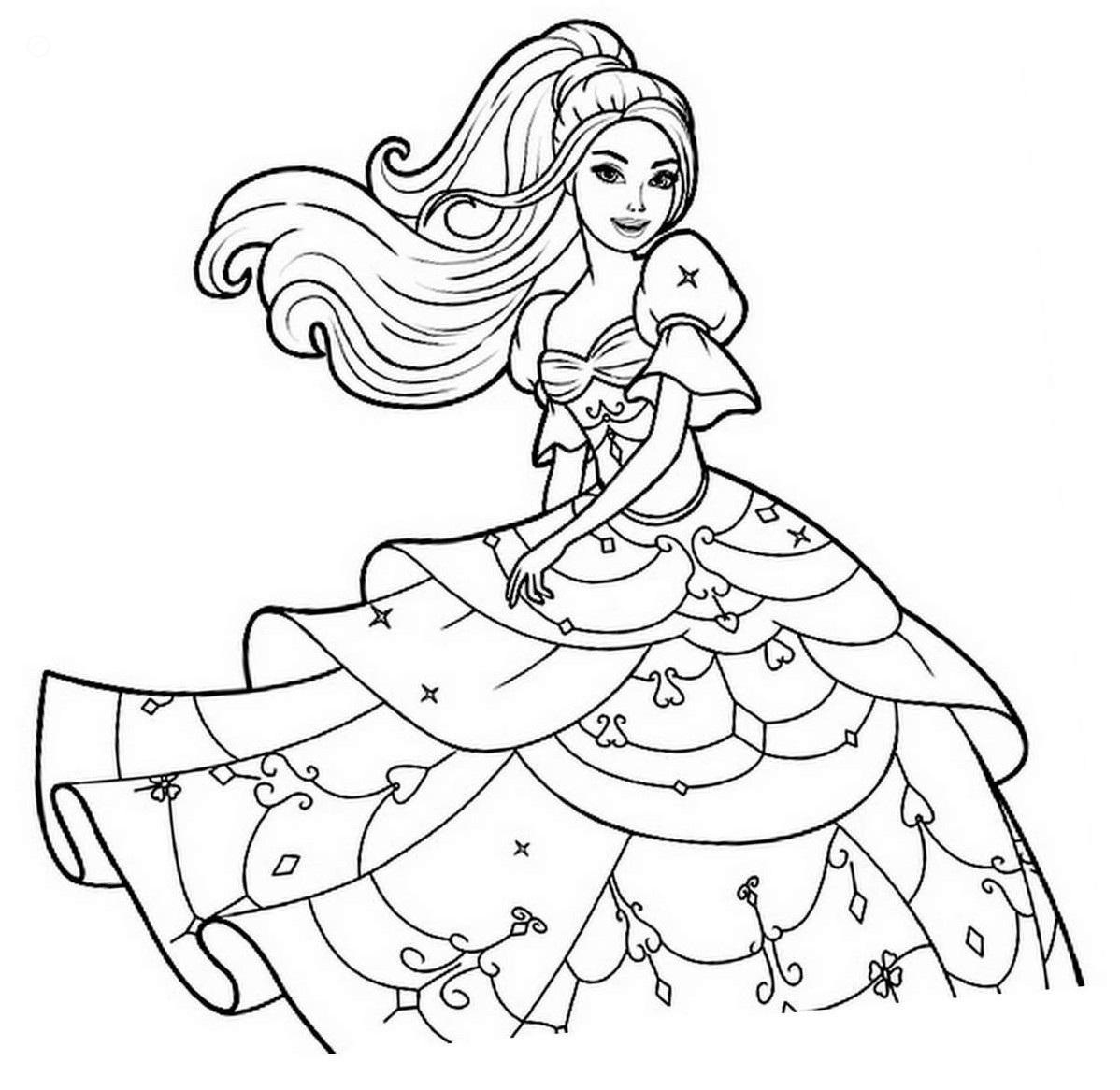 Barbie Printable Coloring Pages Issesan Barbie Printable Coloring Pages Issesan