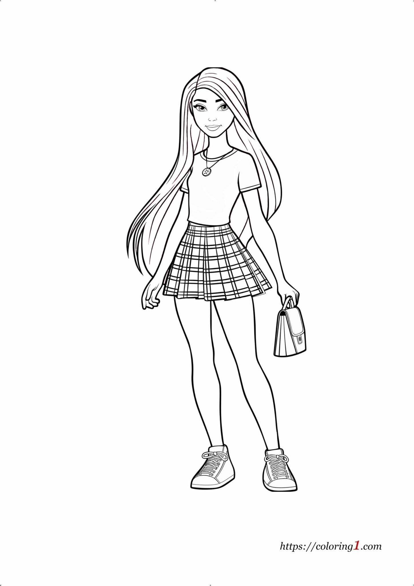 Barbie Skipper Coloring Page 2 Free Coloring Sheets 2024 
