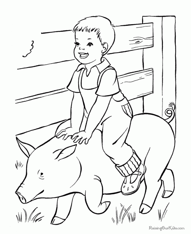 Barnyard Coloring Pages Coloring Home