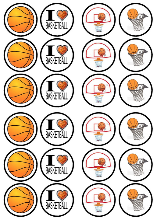 Basketball Topper Printable Basketball Topper Printable