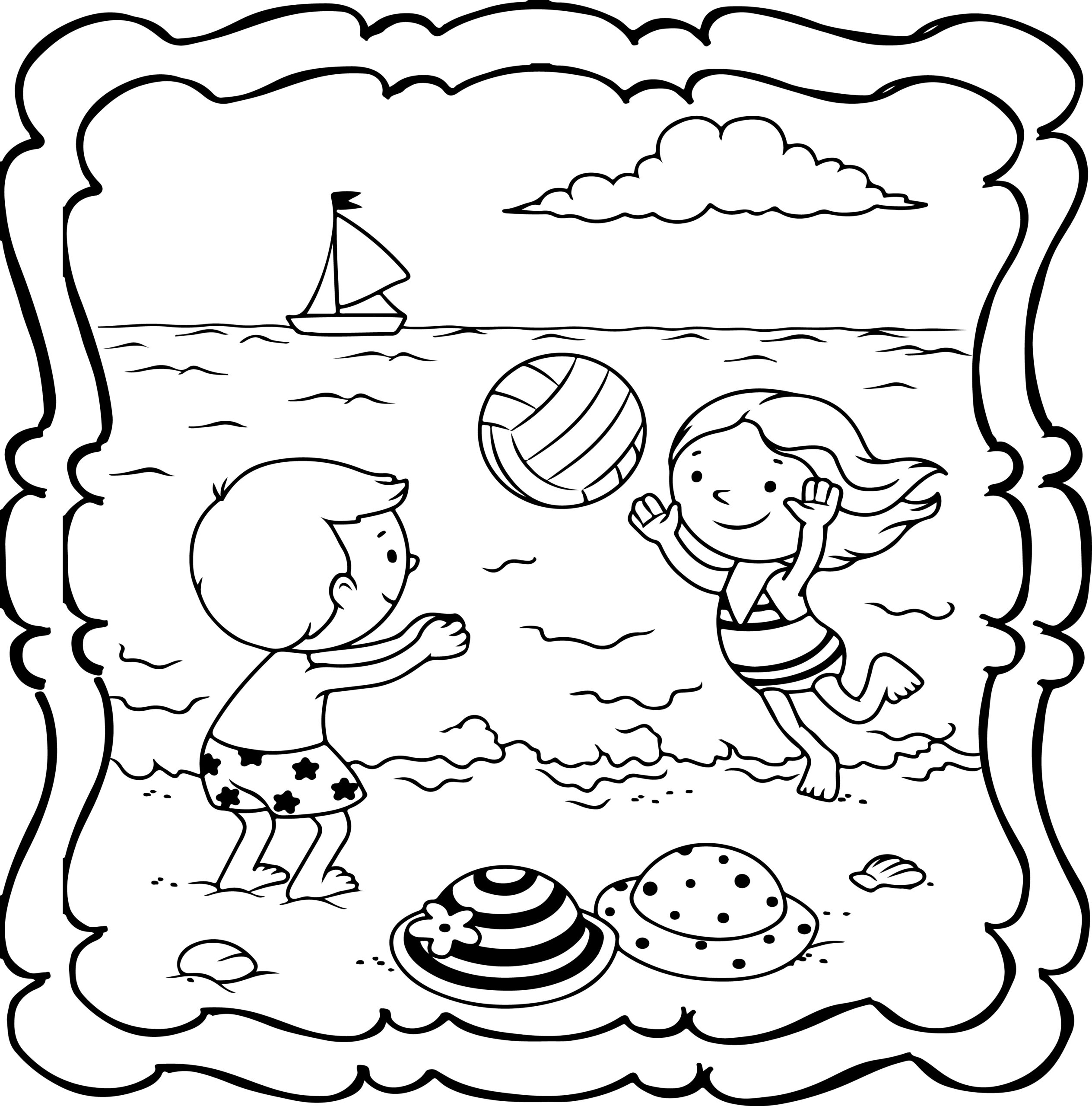Beach Coloring Book Easy And Fun Beaches Colouring Book For Kids Beach Coloring Book Easy And Fun Beaches Colouring Book For Kids