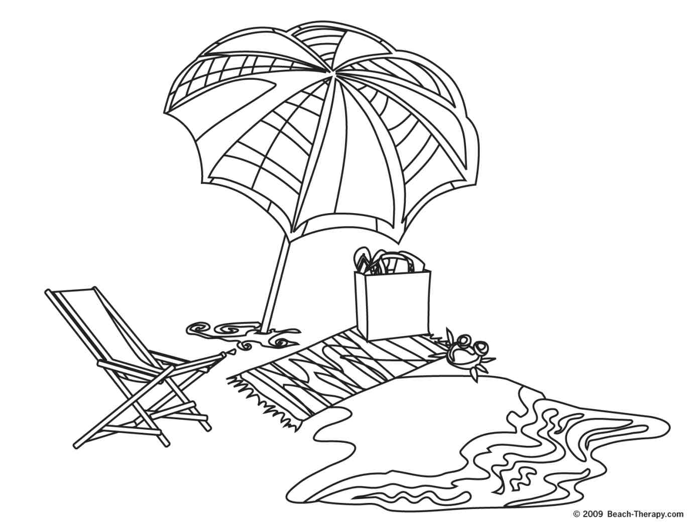 Beach Coloring Pages Beach Coloring Pages