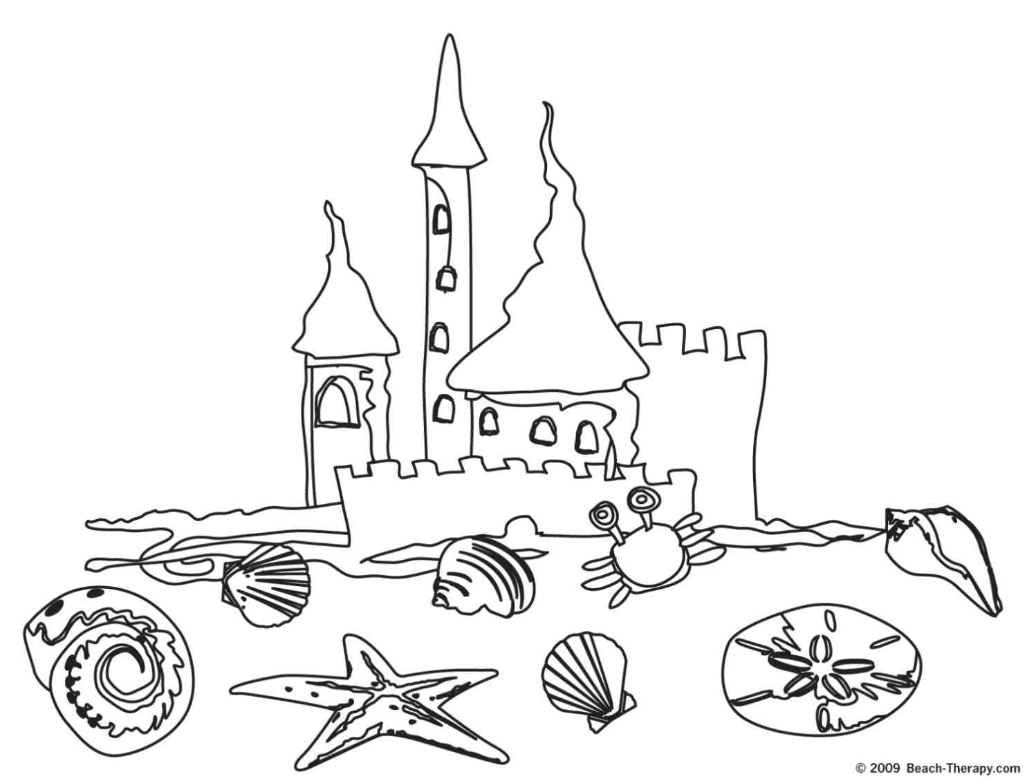 Beach Coloring Pages Beach Coloring Pages