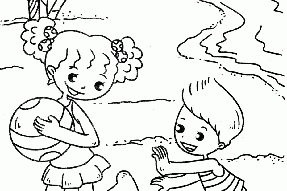 Beach Coloring Pages Free Printable Coloring Home