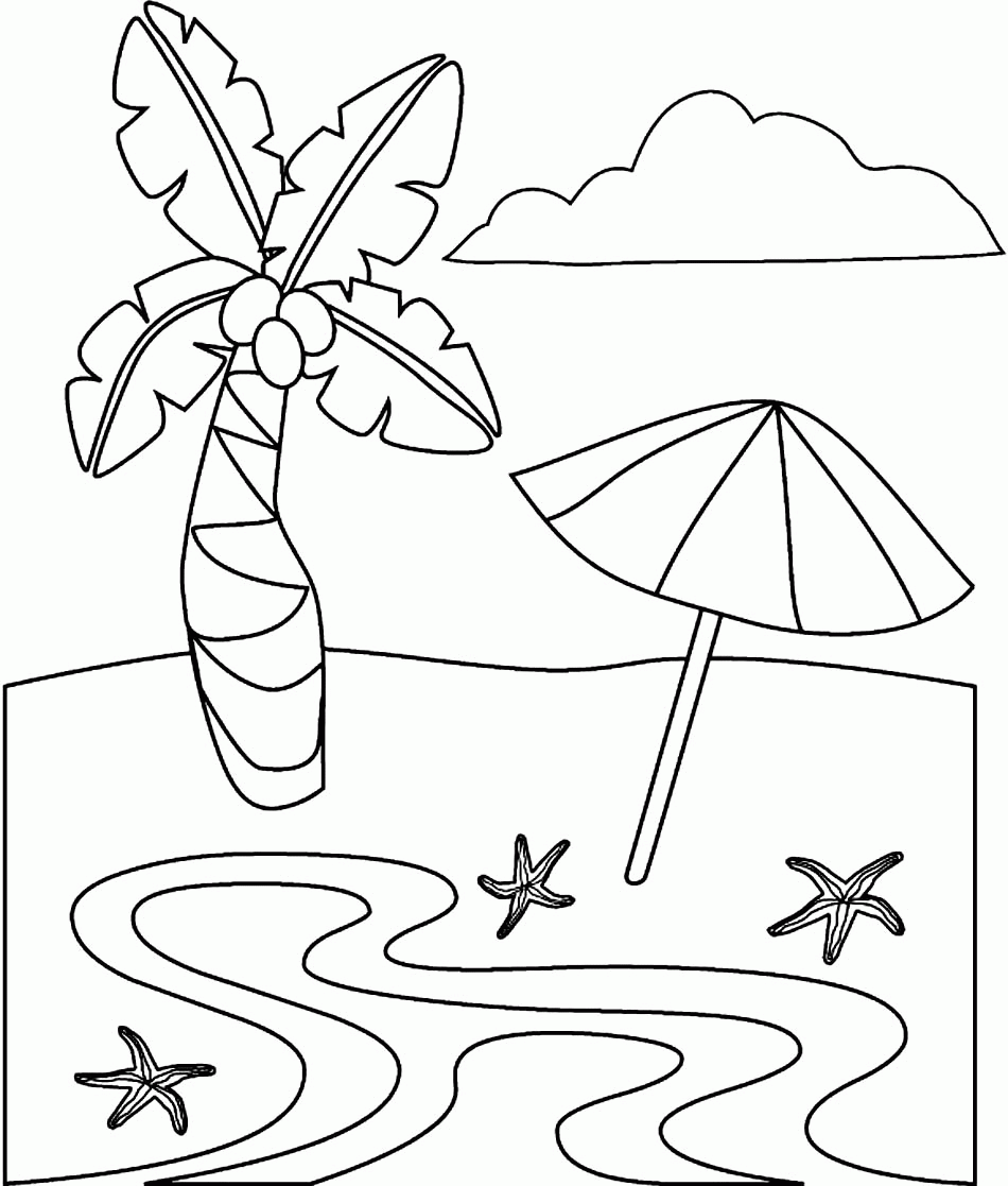 printable coloring beach pictures printable coloring beach pictures