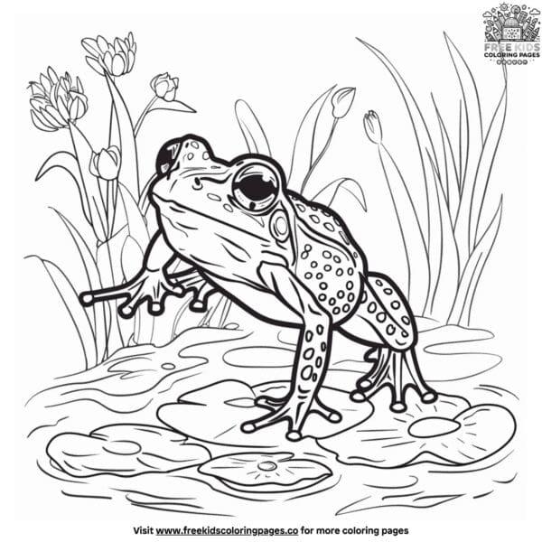Beautiful Aesthetic Frog Coloring Pages For Creative Fun