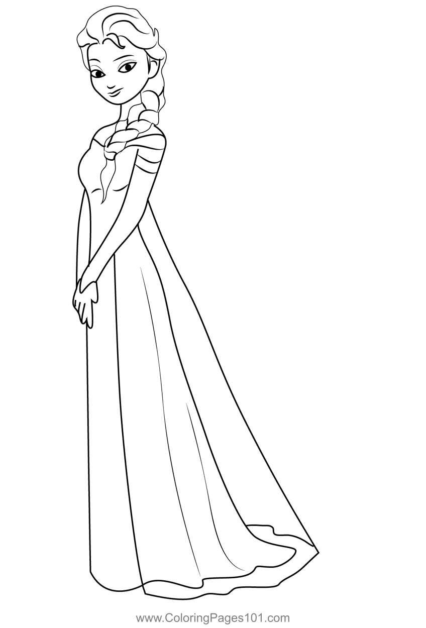 Elsa frozen coloring pages printable Elsa frozen coloring pages printable