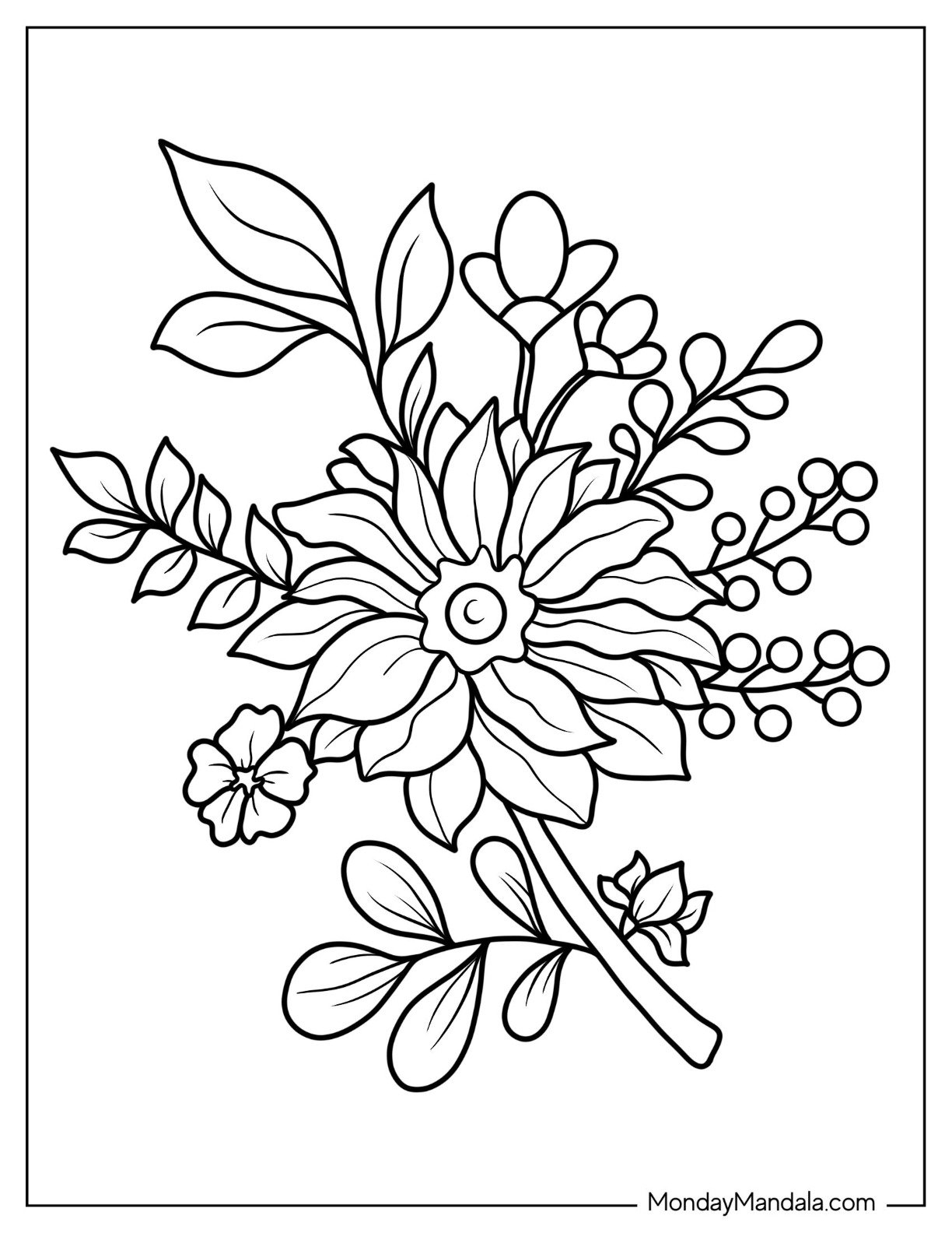 Beautiful Flower Coloring Pages Infoupdate Beautiful Flower Coloring Pages Infoupdate